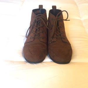 Forever 21 brown lace up ankle boots
